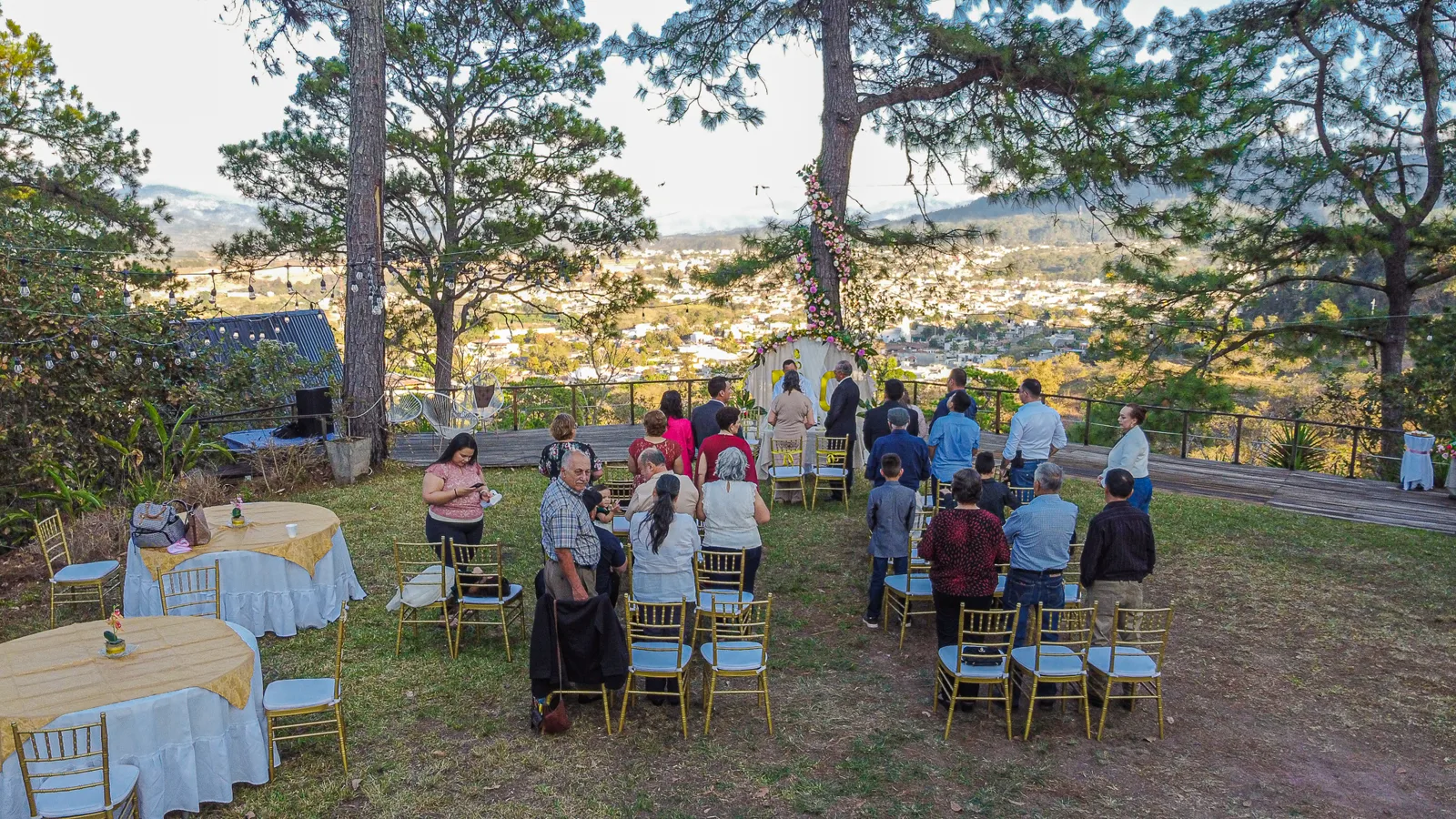 Cobertura amplia de un evento social